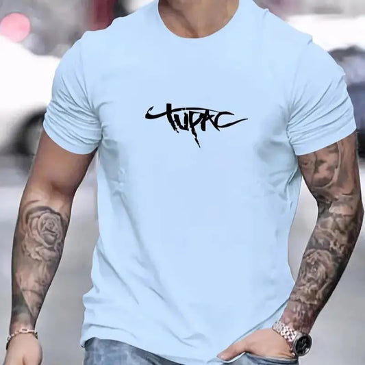 Tupac Tee, Men printed t-shirt wholesale Black color , Gift for Him, Gift For Her, Vintage Y2K, Menswear Top Cotton