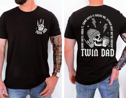 Twin Dad Shirt, Funny Twin Shirt, Father's Day Gift, Twin Dad Gift, New Dad Shirt, Fathers Day Gift from Wife, Father of Twins, Gift for Dad Hoodie, T-shirt and sweater 2 sides, Gifts for dad, grandpa
