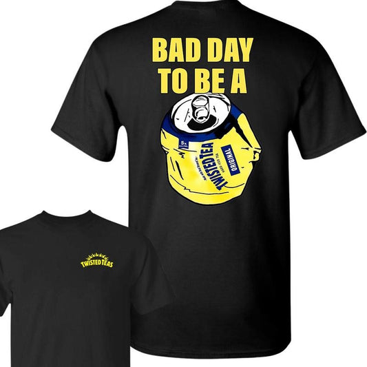Twisted Tea Bad Day T-shirt, 2-Sided Graphic Design, Summer Unisex T-shirt, Funny Tee For Men And Women, Ideal For Casual Wear, Trendy Apparel