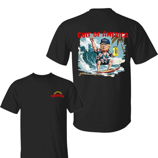 Twisted Tea T-Shirt, Gulf of America Shirt, Funny Trump Vintage Beer Lovers Tee, Classic Summer Beachwear
