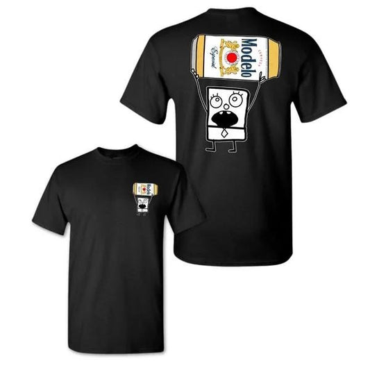 Two-sided Modelo T-shirt, Funny Summer Graphic Tee, Trendy Outdoors Beer Lover Sweatshirt, Unisex Hoodie