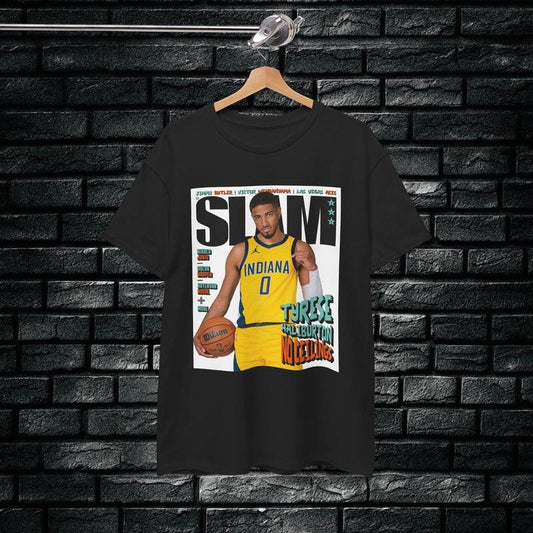 Tyrese Haliburton Slam Tee T-Shirt, Indiana T-Shirt, Basketball Graphic Tee, Vintage Retro Gift, Gift For Fan