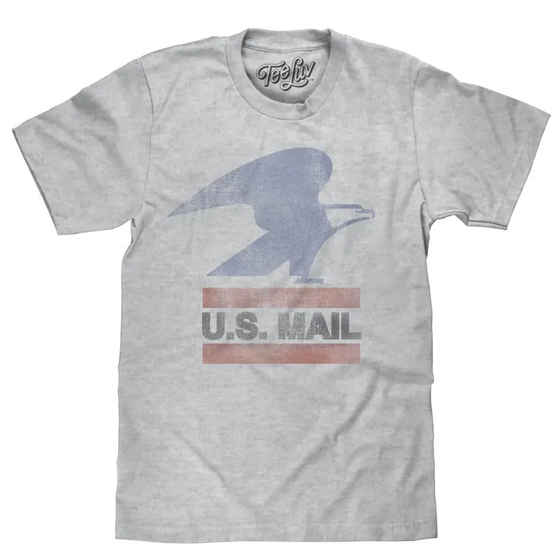U.S. Mail Eagle Logo T-Shirt - Gray