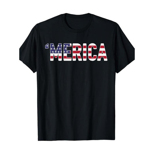 USA - USA Love Flag USA Novelty T-shirt Made in USA