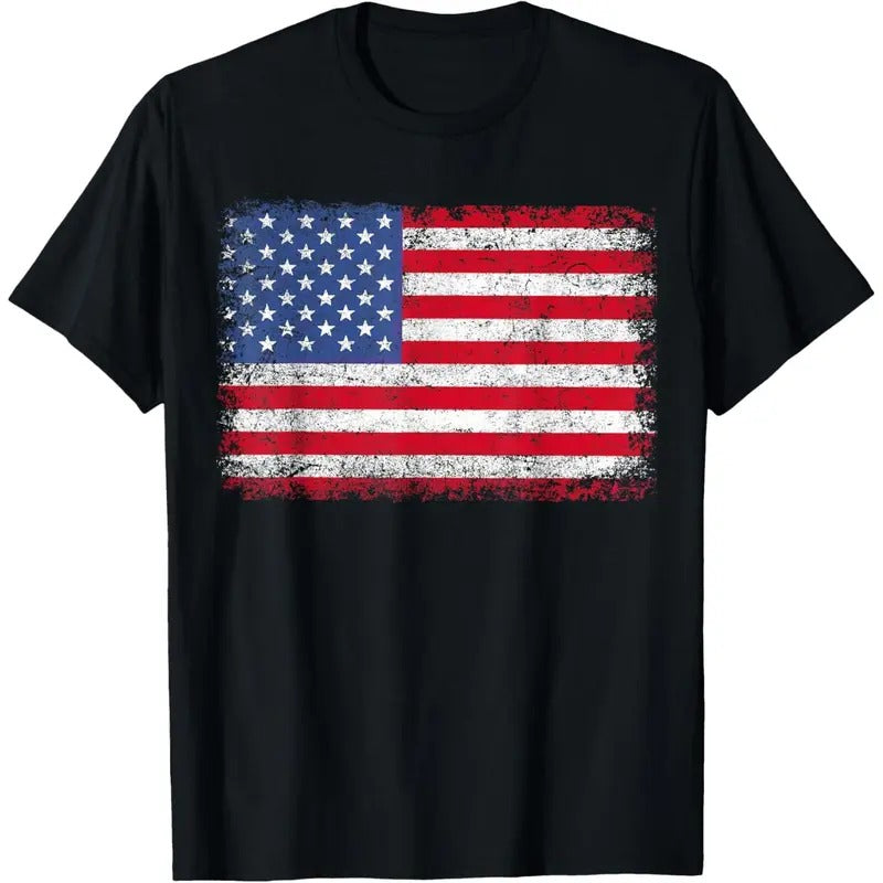 USA Patriotic American Flag For Men Women Kids Boys Girls US T-Shirt made in usa