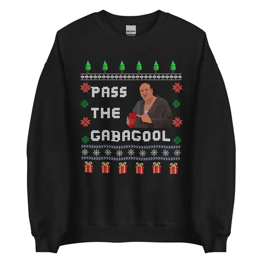 Ugly Sopranos Christmas Sweatshirt, Pass The Gabagool, Christmas Sweater, Funny Christmas Sweatshirtstyle{n002}2