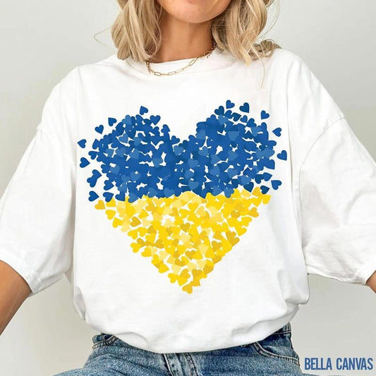 Ukraine Shirt, Ukraine Heart Tshirt, Support Ukraine Tees, I Stand With Ukraine Shirt, Freedom For Ukraine Tee, Anti Trump Shirt Comfort Colors