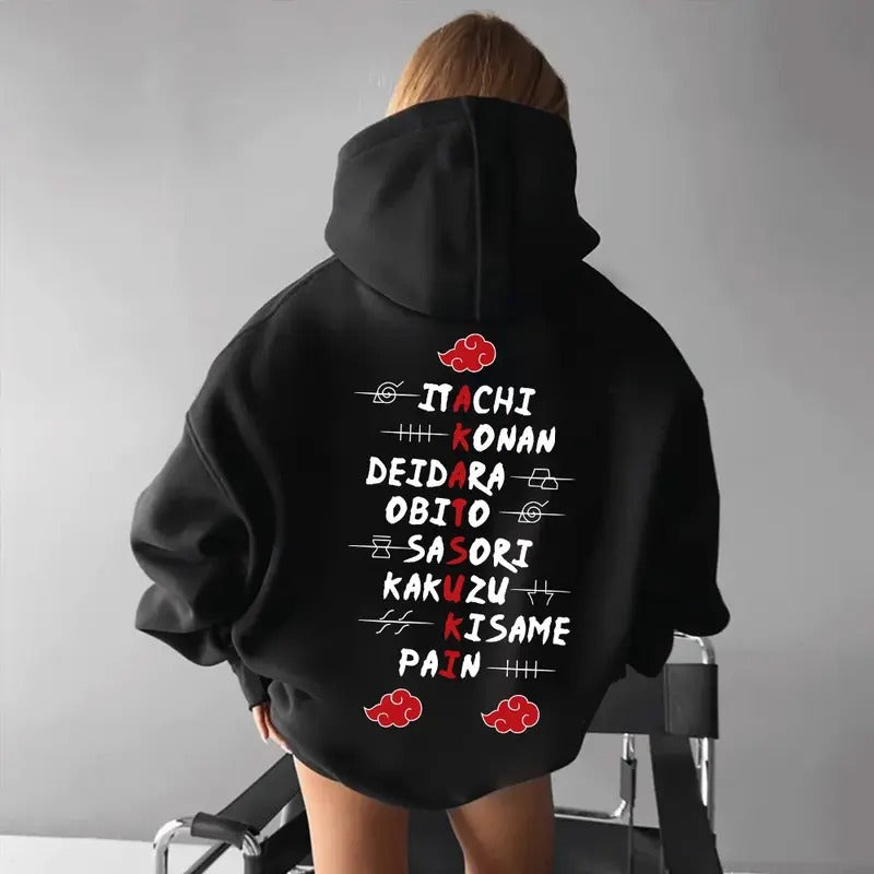 Unisex Anime Naruto Print Hoodie, Itachi Hoodie, Manga Hoodie For Men, Best Anime Hoodie, Gift For Anime Lovers, Anime Printed Shirt, Naruto Gift For Fans, Gift For Him, Gift For Her
