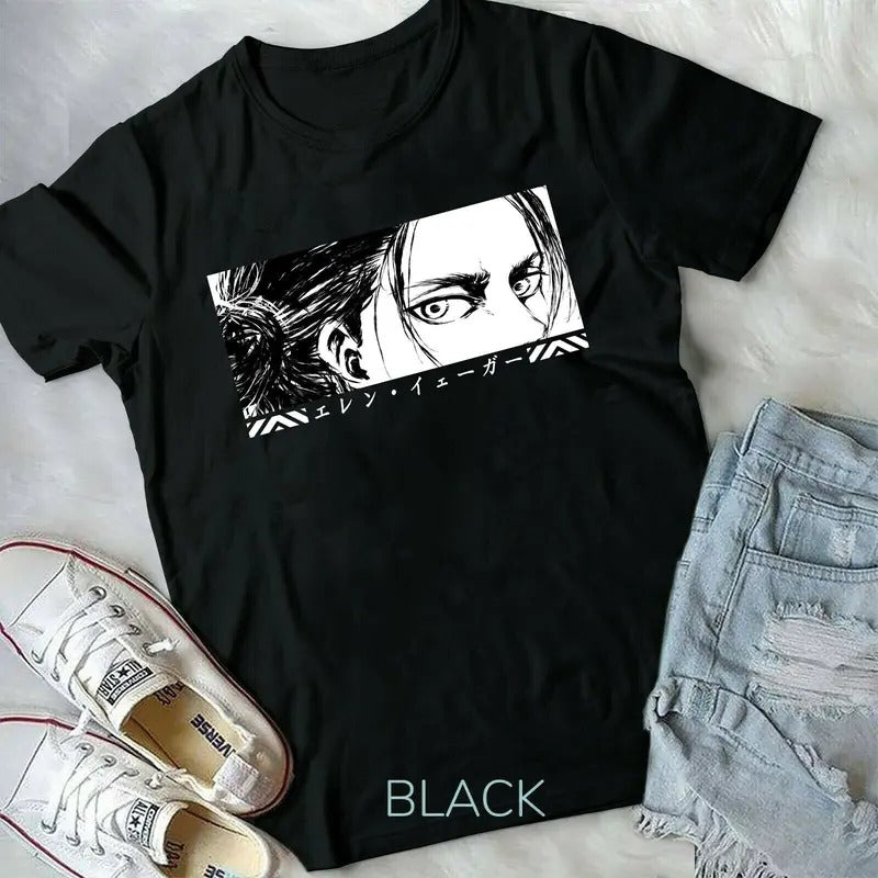 Unisex Attack On Titan Season 4 Eren Tatakae, AoT Anime, Eren Yeager T-Shirt S-4XL