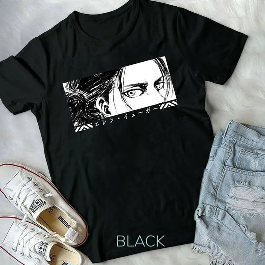 Unisex Attack On Titan Season 4 Eren Tatakae, AoT Anime, Eren Yeager T-Shirt S-4XL