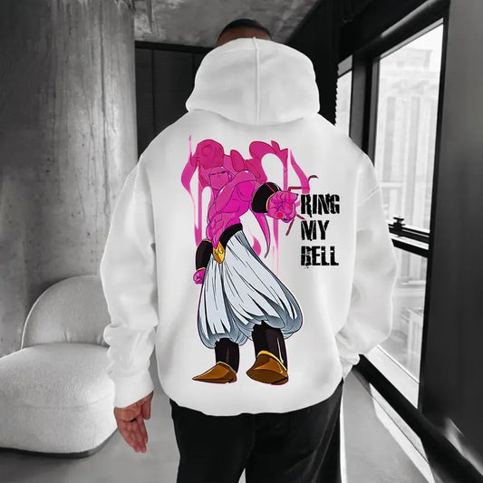 Unisex Buu Graphic Print Hoodie, Casual Dragon Ball Hoodie, Manga Hoodie For Men, Best Anime Hoodie, Gift For Anime Lovers, Anime Printed Shirt, DB Gift For Fans, Gift For Him, Gift For Her V3