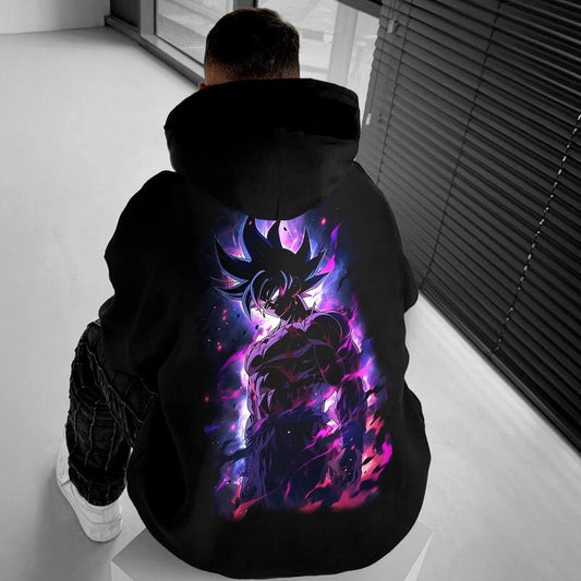 Unisex Casual Anime Print Oversized Hoodie, Manga Hoodie For Men, Perfect Gift for Every Otaku Fan, Ideal for Cozy Days and Stylish Nights