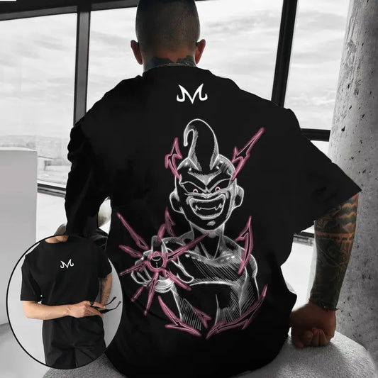 Unisex Dragon Ball Majin Buu Print Double-Sided T-Shirts, Manga Shirt For Men, Best Anime T-Shirt, Gift For Anime Lovers, Anime Printed Shirt, DB Gift For Fans, Gift For Him, Gift For Her Tops