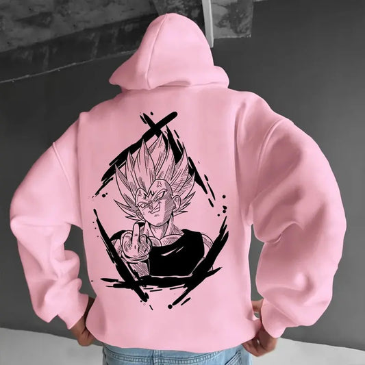 Unisex Dragon Ball Majin Vegeta 2 sided Hoodie, Manga Hoodie For Men, Best Anime Hoodie, Gift For Anime Lovers, Anime Printed Shirt, DB Gift For Fans, Gift For Him, Gift For Her