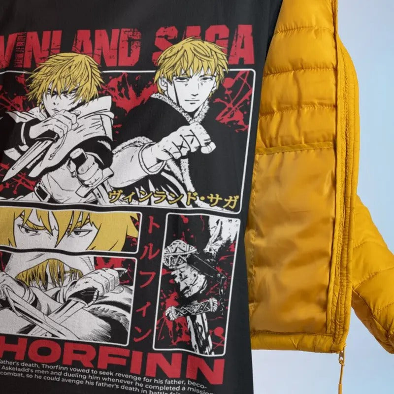 Unisex Thorfinn Son of Thors Anime T-Shirt, Manga Viking Saga Shirt, Anime Manga Otaku Merch