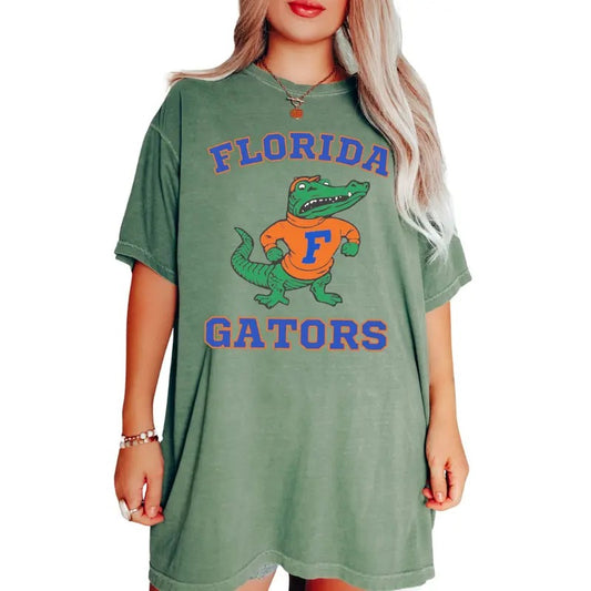 University of Florida, UF Gator Sweatshirt, Unisex UF Shirt, Gift For Men or Her, UF Merch Vintage, Football Casual Cotton Fabric Round Neck