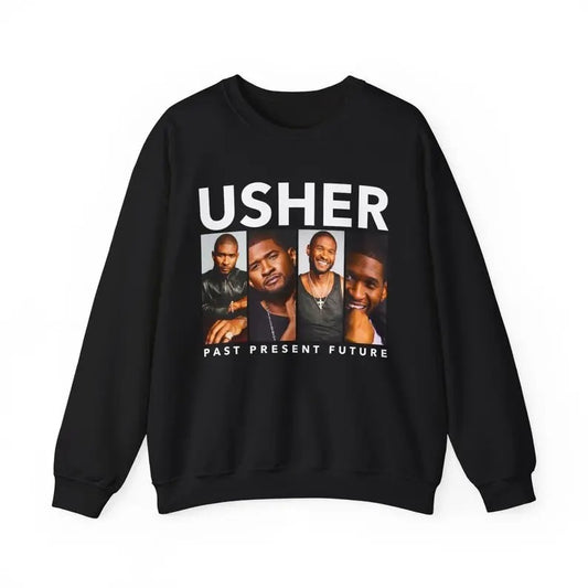Usher World Tour Sweatshirt Usher Past Present Future World Tour Fan Sweatshirt Merch Usher Concert 2024