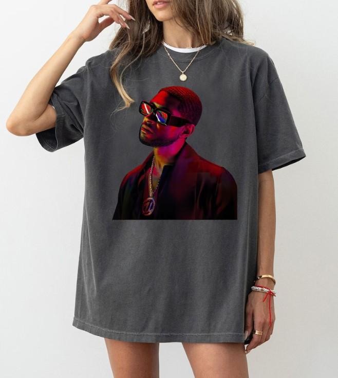 Ussher Shirt Usherr Concert 2024, Uusher Graphic Tee Cotton Fabric Love