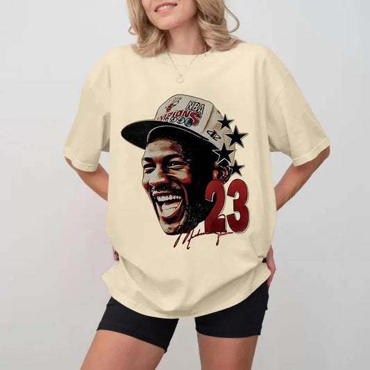 VINTAGE 90S GRAPHIC STYLE MICHAEL JORDAN FACE T-SHIRT, MICHAEL JORDAN TEE, VINTAGE OVERSIZED SPORT T-SHIRT, RETRO AMERICAN BASKETBALL GRAPHIC TEES, GIFT FOR HER, GIFT FOR HIM