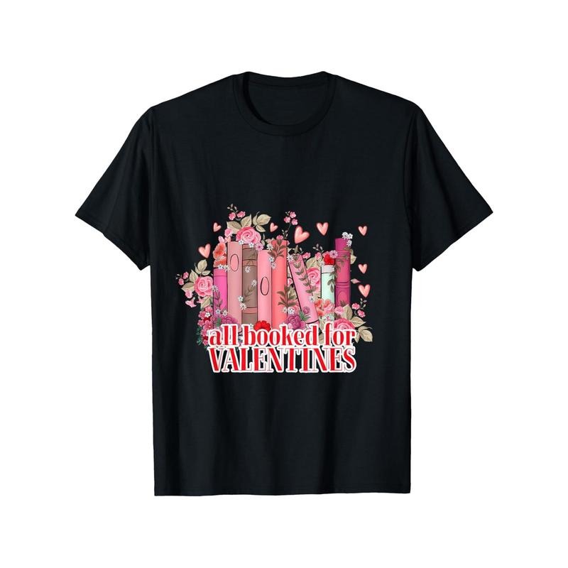 Valentine's Day 'All Booked for Love' Men's Cotton T-Shirt - Casual, Comfortable & Stylish Tee made in usa