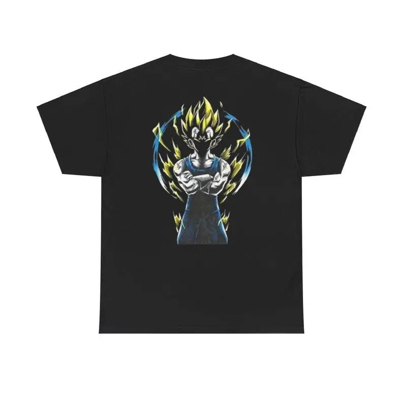 Vegeta Saiyan Pride T Shirt , Dragon Ball Z Unisex T-Shirt, Super Saiyan Graphic, Anime Streetwear, Anime Lovers, Iconic Saiyan Shirt