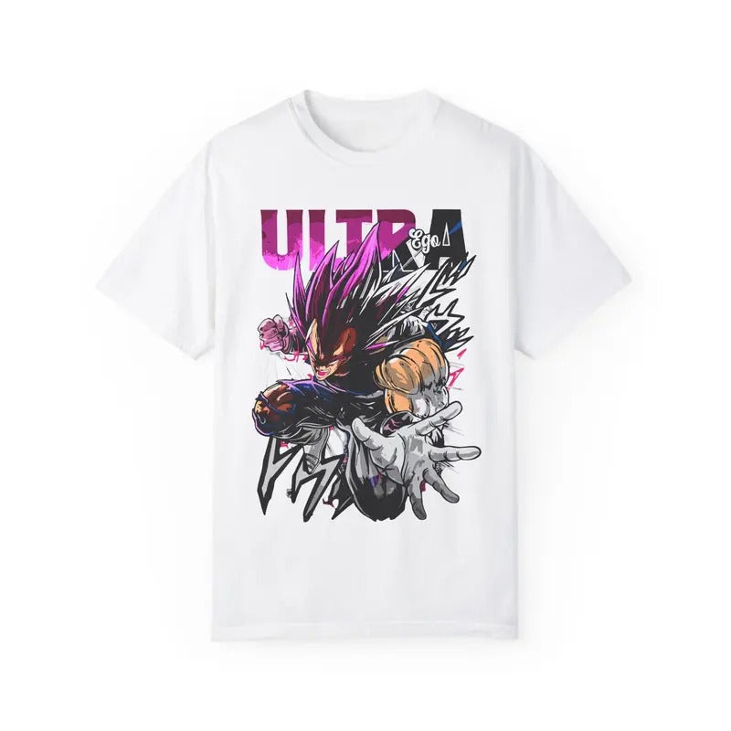 Vegeta Ultra Shirt, Dragon Ball Vintage Graphic Tee, Super Saiyan Vegeta Shirt, Anime Shirt, Unisex T-Shirt, Gift for Fans, Unisex Anime Gift Menswear Womenswear Top