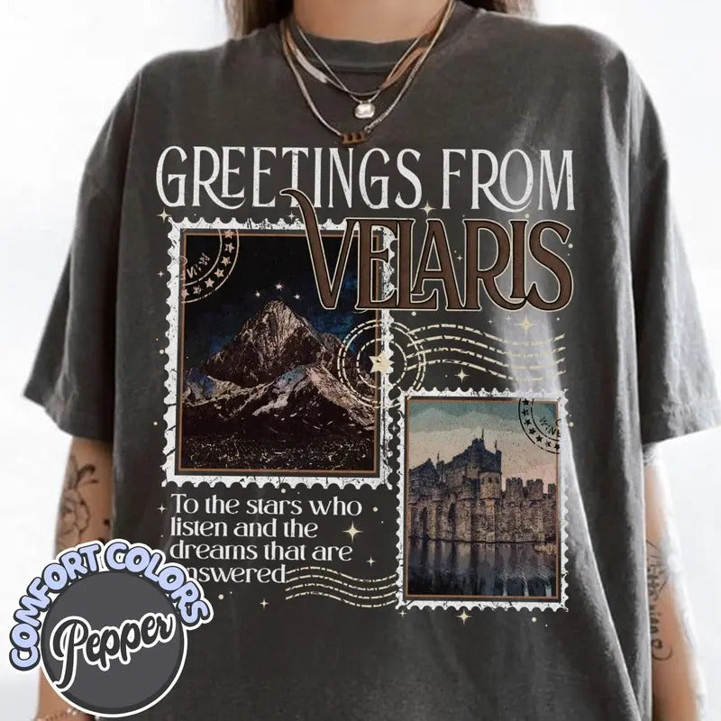 Velaris Acotar Shirt, Velaris City Of Starlight, The Night Court Shirt, Sjm Merch Shirt, Court Of D, Unisex Tshirt Funny Birthday Cotton Tee Vintage