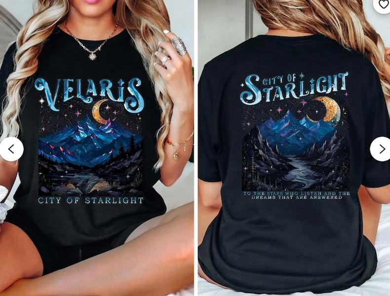 Velaris City Of Starlight Shirt, Velaris Acotar Comfort Colors Shirt, A Court of Thorns and Roses Shirt, SJM Merch Shirt, Acotar Fan Gifts