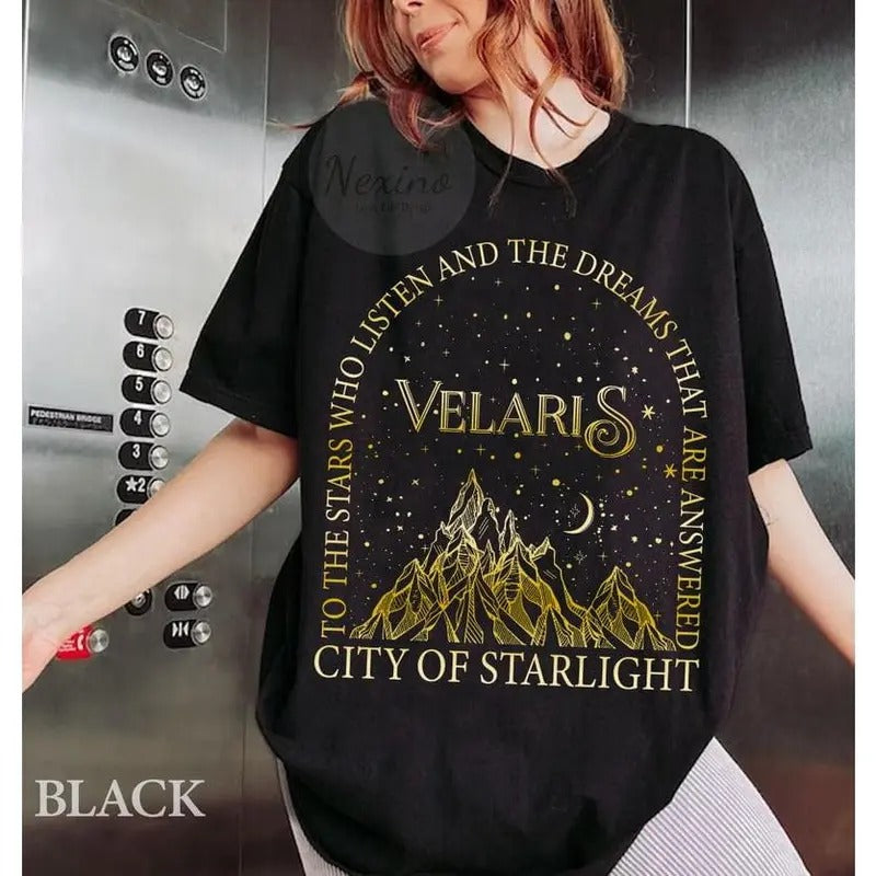 Velaris City of Starlight ACOTAR Shirt, The Night Court Shirt, Bookish Gift, Court of Thorns and Roses Shirt | SJM Merch,Comfort colors Shirt,Top Trending,Comfort Trendy.