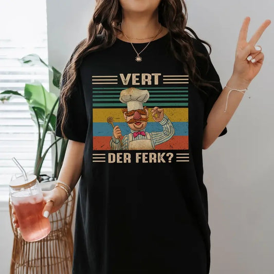 Vert Der Ferk Swedish Chef The Muppet Show Lovers Tee Vintage Shirt