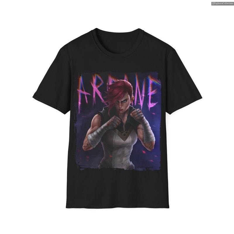 Vi Arcane T-Shirt, Softstyle Tshirt, Anime Shirt, Arcane Tee, League Of Legends Tee , Global Trending Outfits