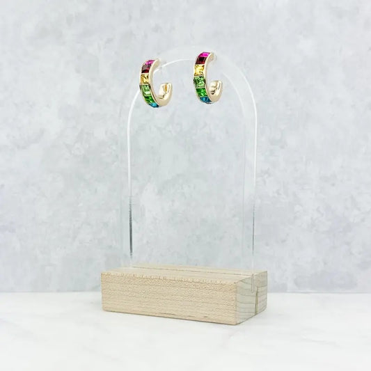 Vibrant Vision Hoop Earrings