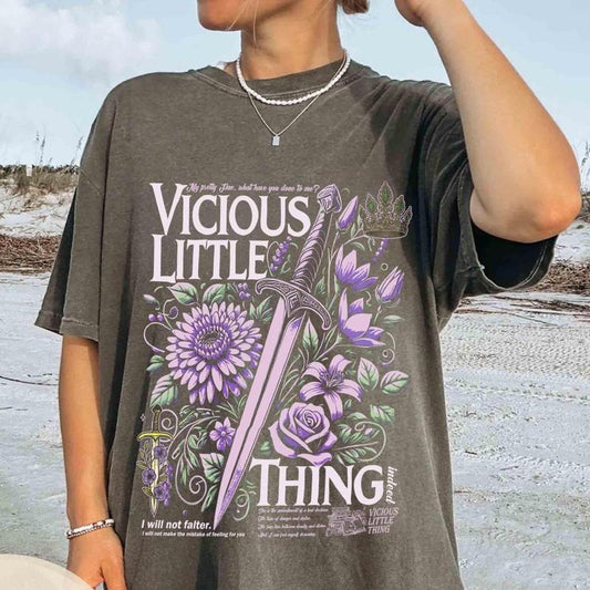 Vicious Little Thing Powerless T-Shirt, Powerless Bookish Shirt, Kai Azer Paedyn Gray Shirt, Fantasy Bookish Tee, Classic Cuts
