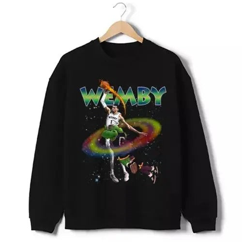 Victor Wembanyama Wemby Space Jam Monstar Dunk 90's Vintage Style Sweatshirt