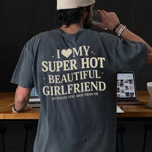 Victoria Maxwell, I Love My Girlfriend T-Shirt, I Heart My Girlfriend Shirts, Valentine Shirt, Funny Boyfriend Shirt, Meme Y2k Tee,Hot Girlfriend, Anniversary Gift, Gift For Him
