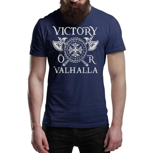 Victory Or Valhalla Viking T-Shirt Norse Warrior Tee Shirt Norway Mythology Viking Shirt Unisex