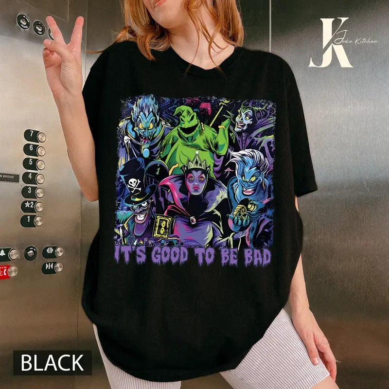 Villains Shirt, Oogie Boogie Evil Friends Evil Queen Maleficent Ursula Jafar Hade Facilier, Halloween Evil Queen Shirt, Spooky Season, WDW Halloween Girl Trip Shirts