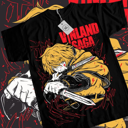 Vinland Saga AnimeT-Shirt & Sweatshirt, Young Thorfinn Graphic Tee, Anime Manga Lover Gifts Ball Cotton