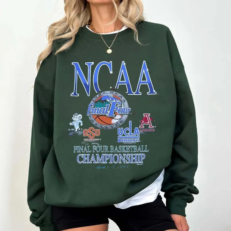 Vintage 1995 NCAA Final Four Championship Unisex Classic Sweatshirt, Unisex Crewneck Sweatshirt. Menswear Soft