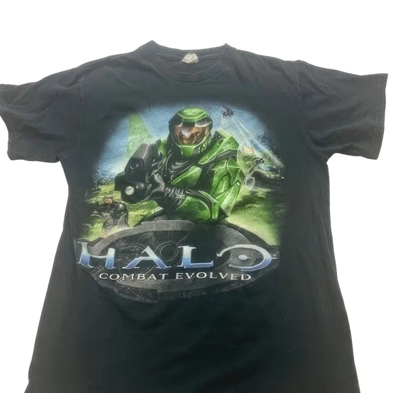 Vintage 2001 Halo Combat Evolved Men's T-Shirt - Black H1 Master Chief Tee Co !