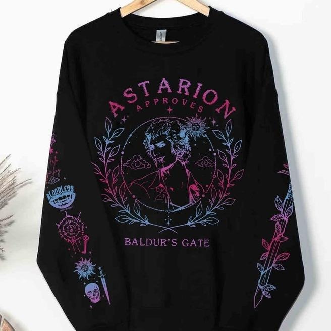 Vintage 90s Astarion Baldurs Gate 3 Girl Dinner Sweatshirt Hoosie, Astarion Baldurs Gate 3 Tee, Gifts For Women Man Shirt, Astarion High Elf Sweatshirt, Astarion BG3 Shirtstyle{n002}2