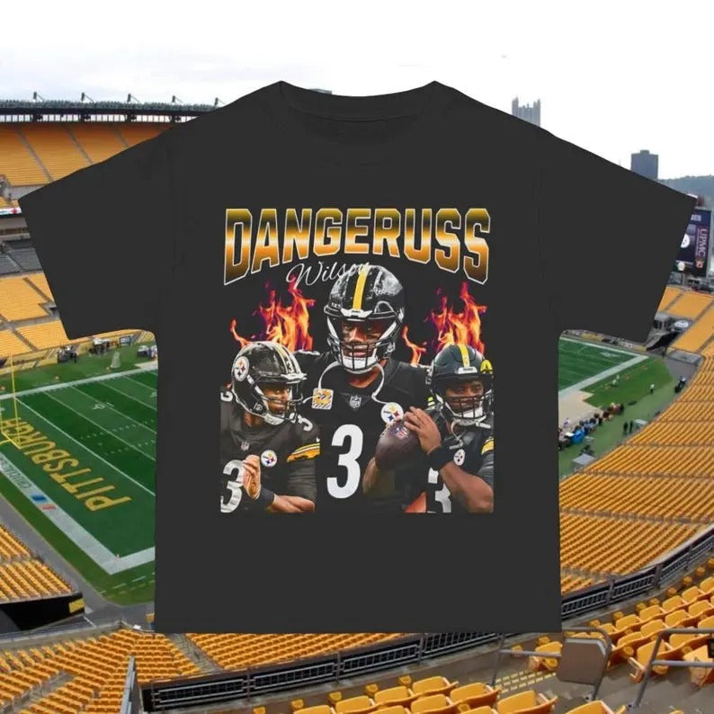 Vintage 90s Graphic R.u.s.s..ell W.i.l.s.o.n T-shirt, R.u.s.s.e.l.l W.i.l.s.o.n Shirt, VintageT-shirt, Yinzer, P.i.t.t.sburgh Sports T-Shirt, Football Shirt