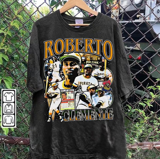 Vintage 90s Graphic StyleRoberto Clemente T-shirt - Roberto Clemente T-shirt - Retro American Baseball Tee For Man and Woman Unisex T-shirt, Gift For Fan