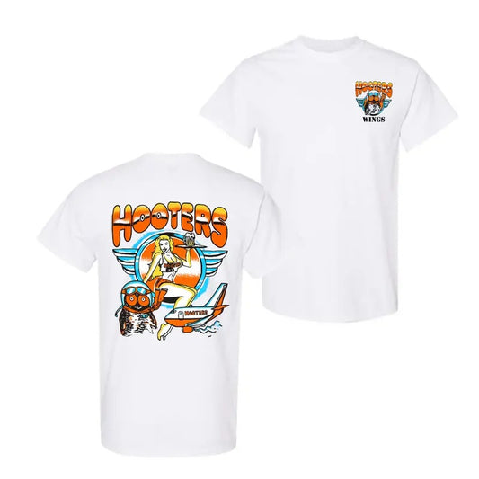 Vintage 90s Hooters Wings Shirt, 2 Side Shirt For Men And Women, Trendy Shirt