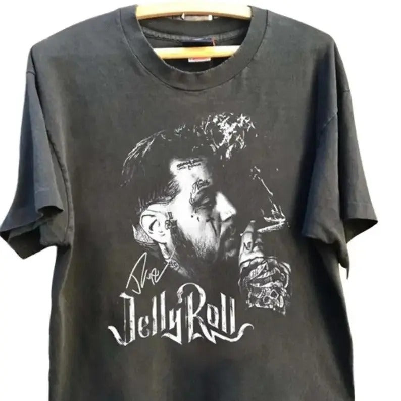 Vintage 90s Jelly Roll T-Shirt, Jelly Western Country Shirt, Jelly Roll Tour Tee, Unisex Shirt Gift For Men, Women, Vintage Tee, Trending Tshirt