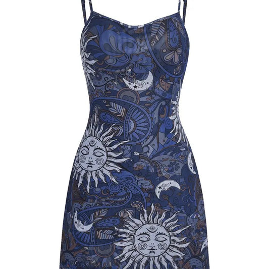 Vintage 90s Mini Dress Lettuce Trim Mesh Short Dress Casual Fabric