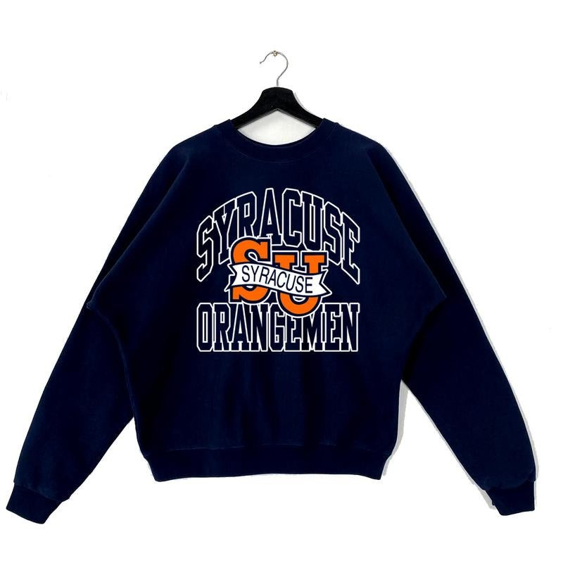 Vintage 90s Syracuse University Orangemen Crewneck Sweatshirt, Ven, Unisex T-shirts Hoodie Sweatshirt