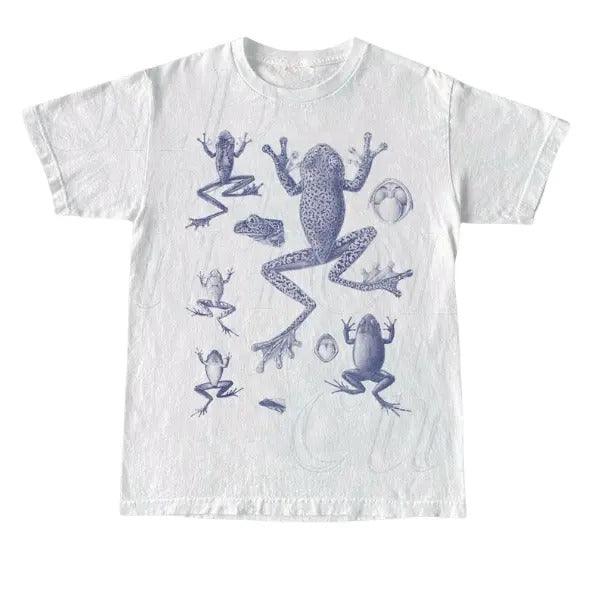 Vintage 90s Tattoo Frog Anatomy Tshirt, Retro Frog Shirt, Funny Frog Shirt, Cool Frog Gifts, Meme Shirt, Unisex Relaxed Adult Tee, Sand Tee, Y2k, Unisex T-Shirt, Gift For Men Women