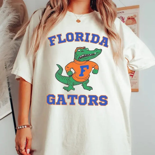 Vintage 90s University of Florida Tshirt, UF Gator Tshirt,  Gift For Men,  Merch Vintage,  Gator Shirt, Top Womenswear