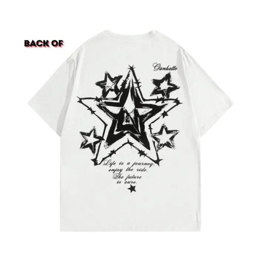 Vintage Academia Men Star & Slogan Graphic Tee, Sweatshirt, Hoodie Gift For Women Top Womenswear Underwear Cotton T-Shirt Polyester